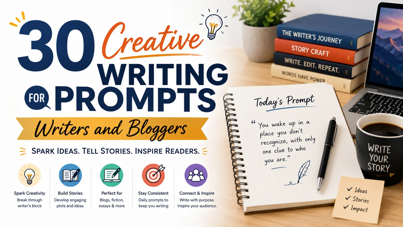 30 Creative Writing Prompts for Writers and Bloggers