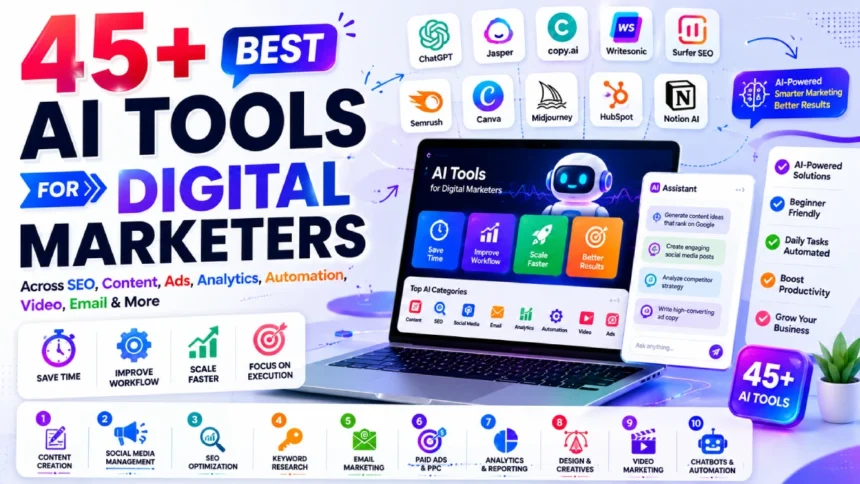 45 Best AI Tools for Digital Marketers