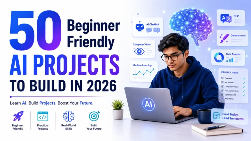 50 Beginner Friendly AI Projects 2026