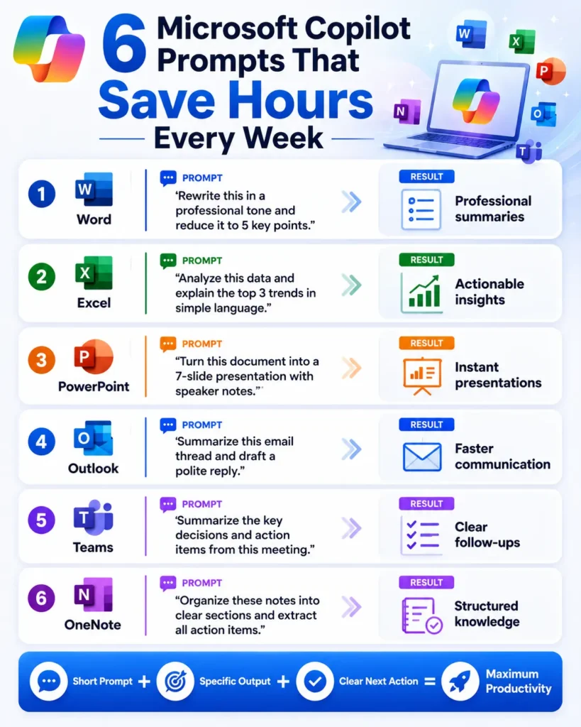 Microsoft Copilot Prompts for Daily Productivity