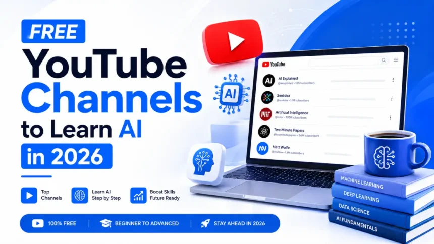 FREE YouTube Channels to Learn AI in 2026
